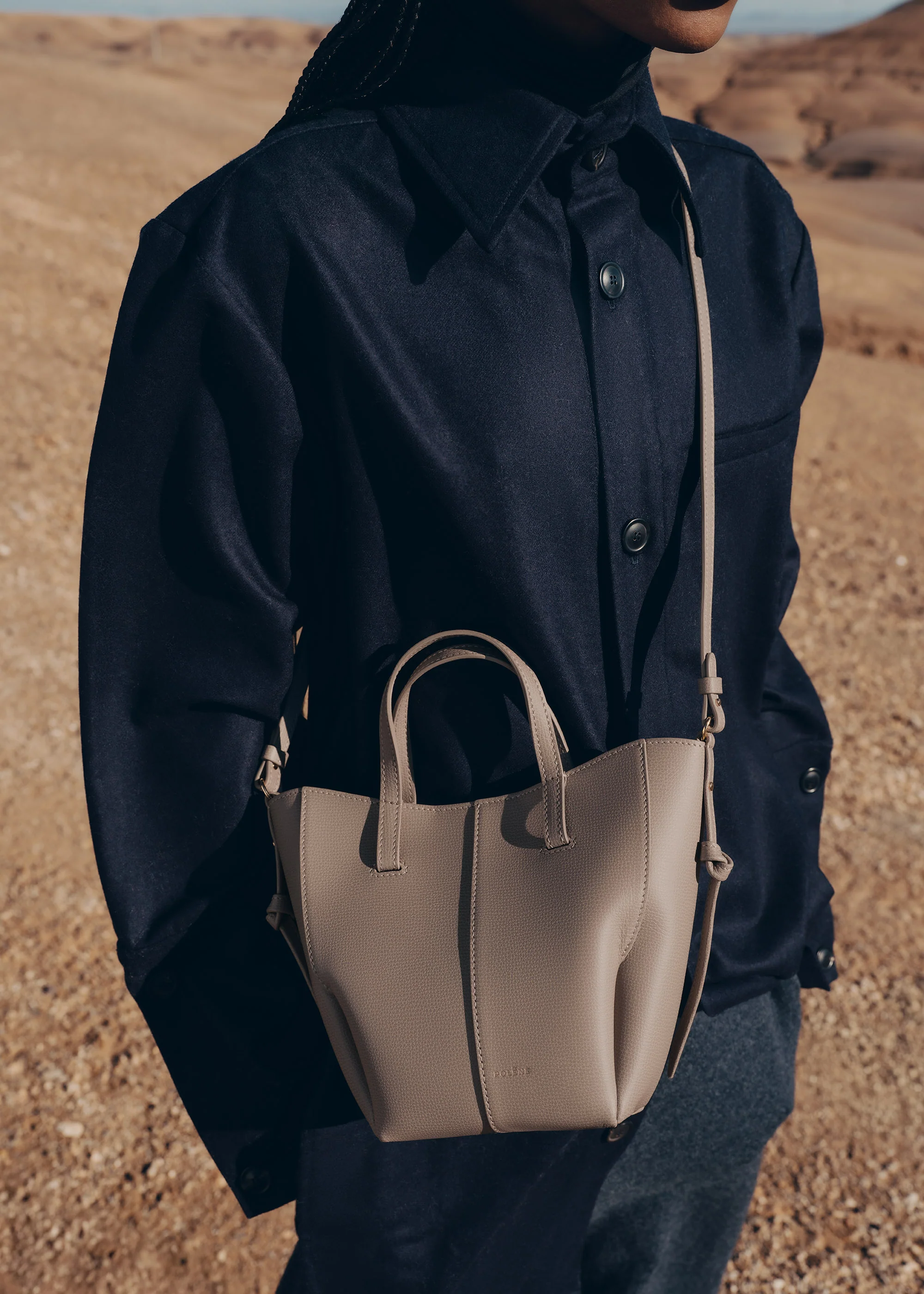 Cyme Tote Nano - Taupe Grainé - Image 3