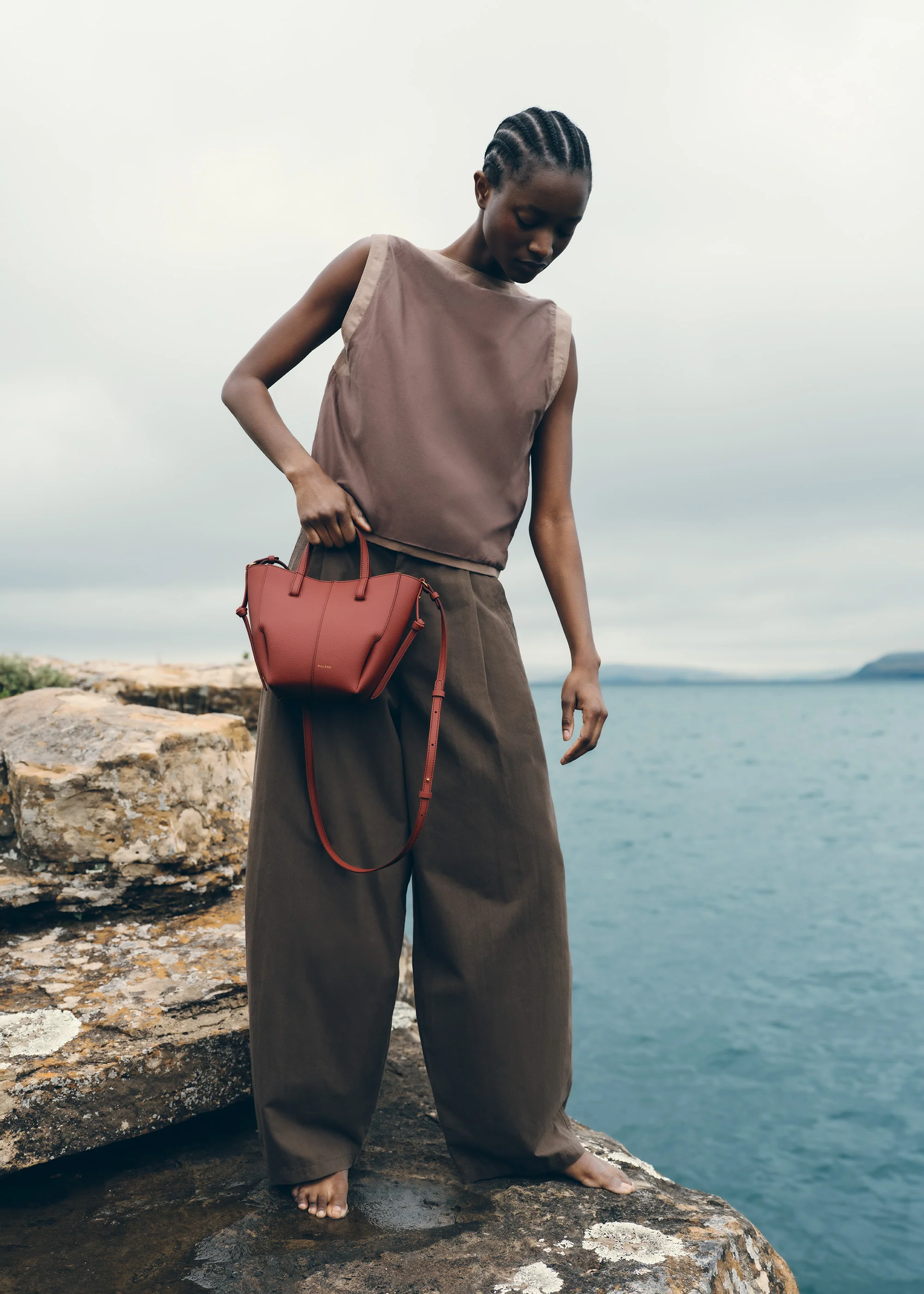 Cyme Tote Nano - Terracotta Grainé - Image 2