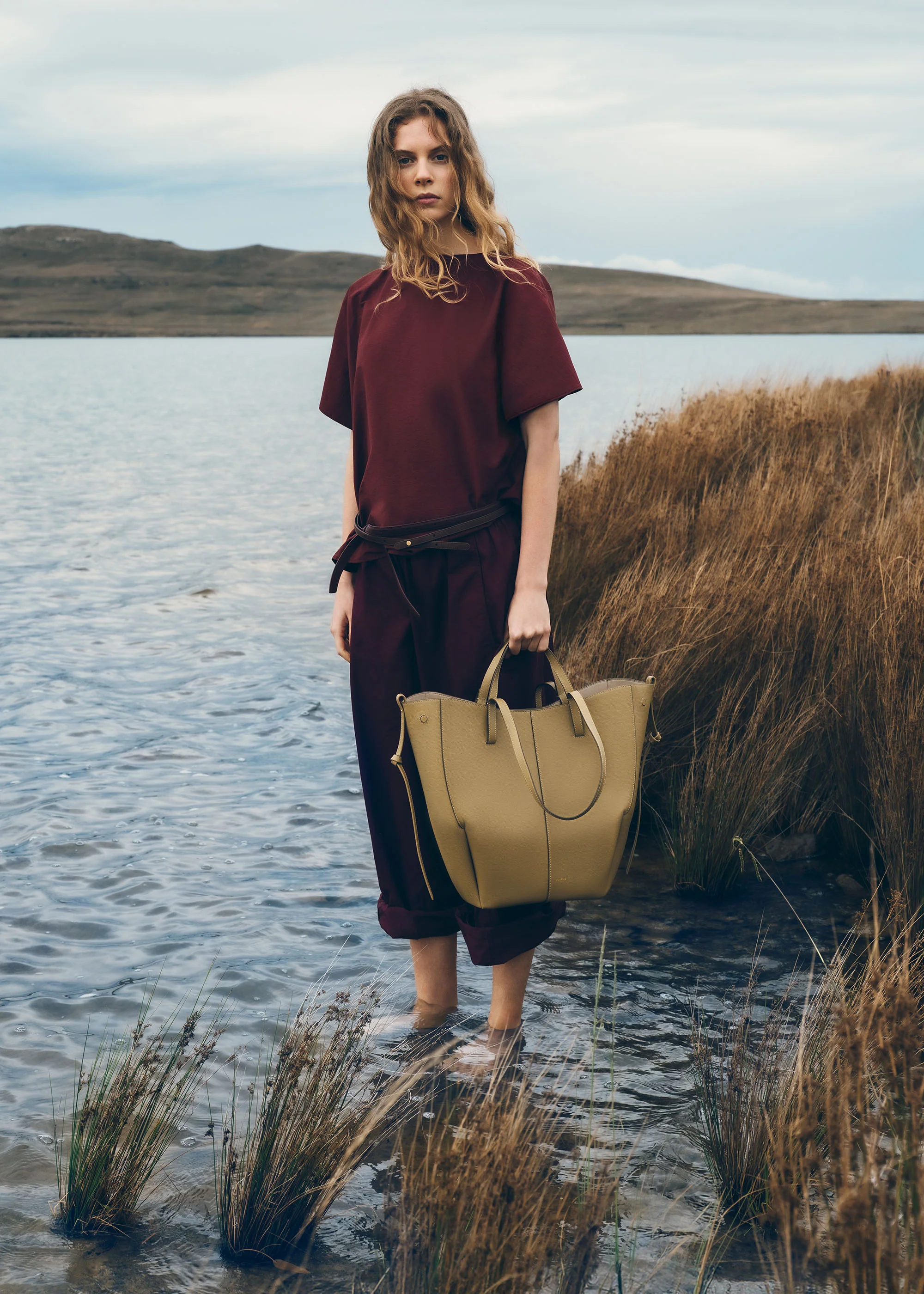 Cyme Tote - Olive Fumée Grainé - Image 3