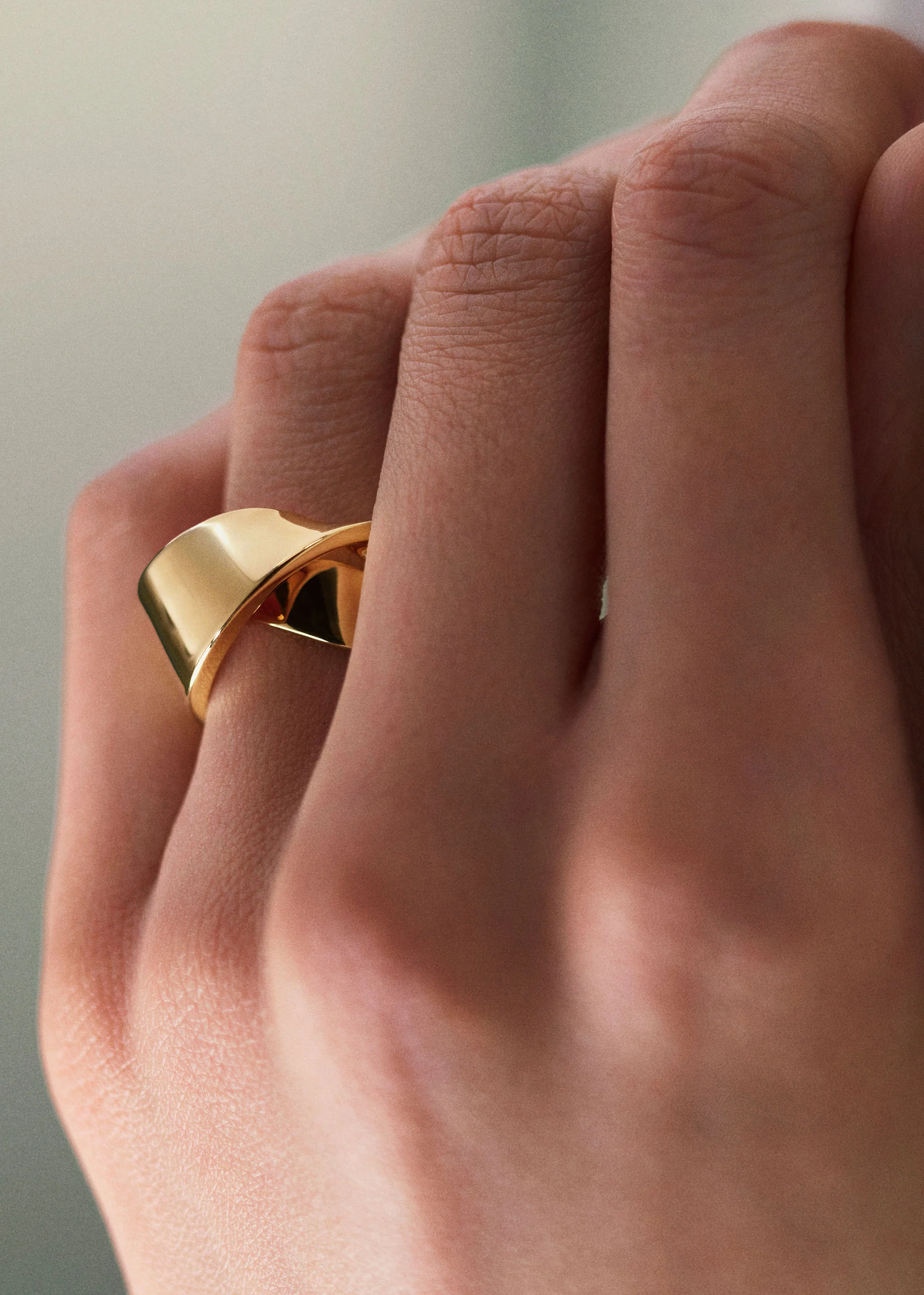 Bague Volute Éole - Dorée à l’or 24 carats - Image 4