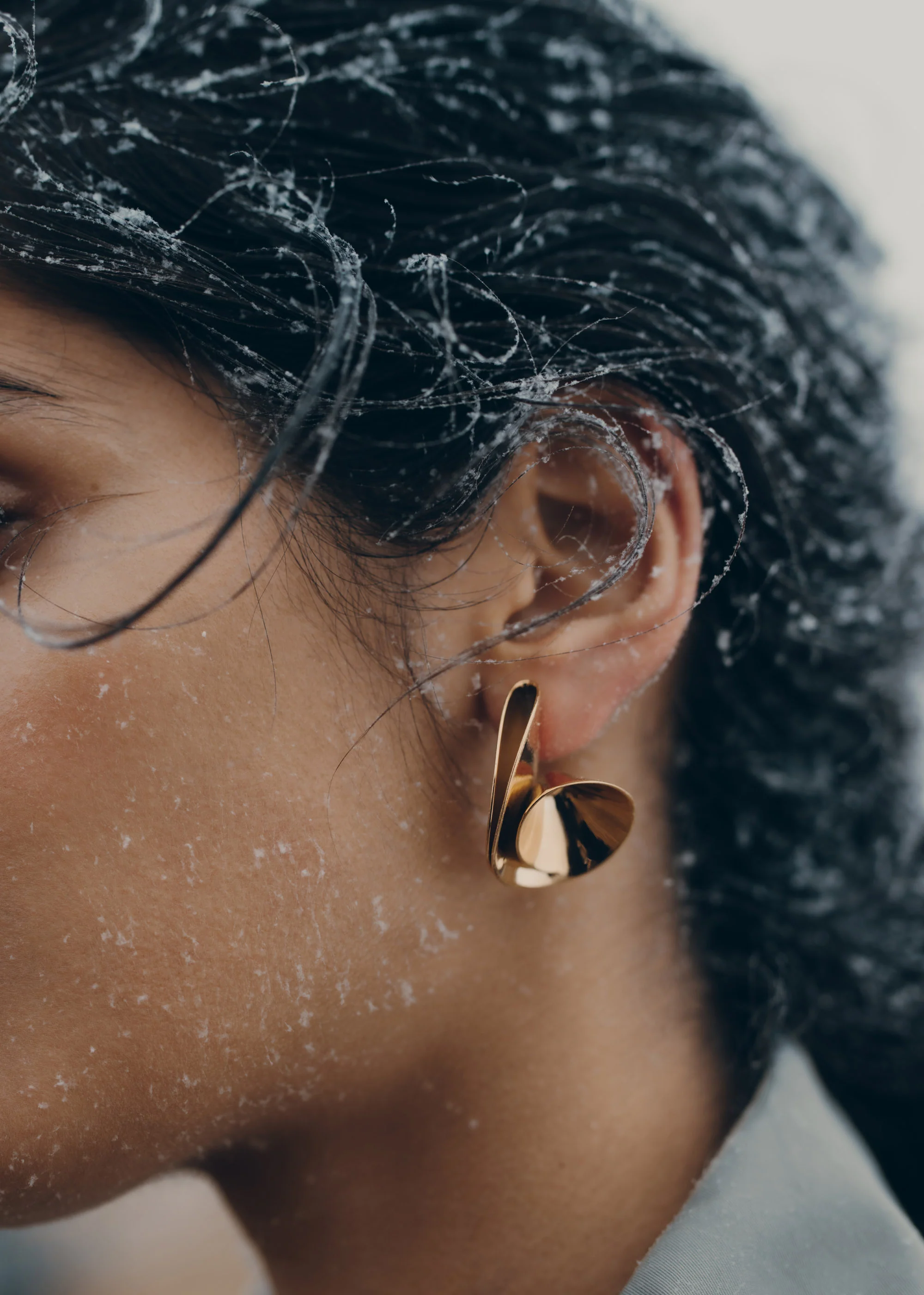 Boucles d'oreilles Éole - Dorée à l'or 24 carats - Image 4