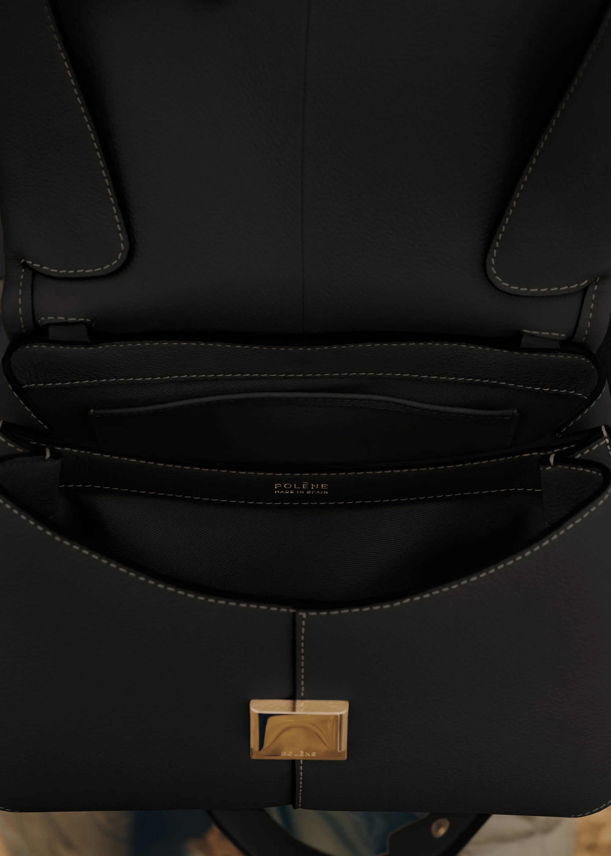 Mokki - Noir Coutures Ecrues Grainé - Image 8