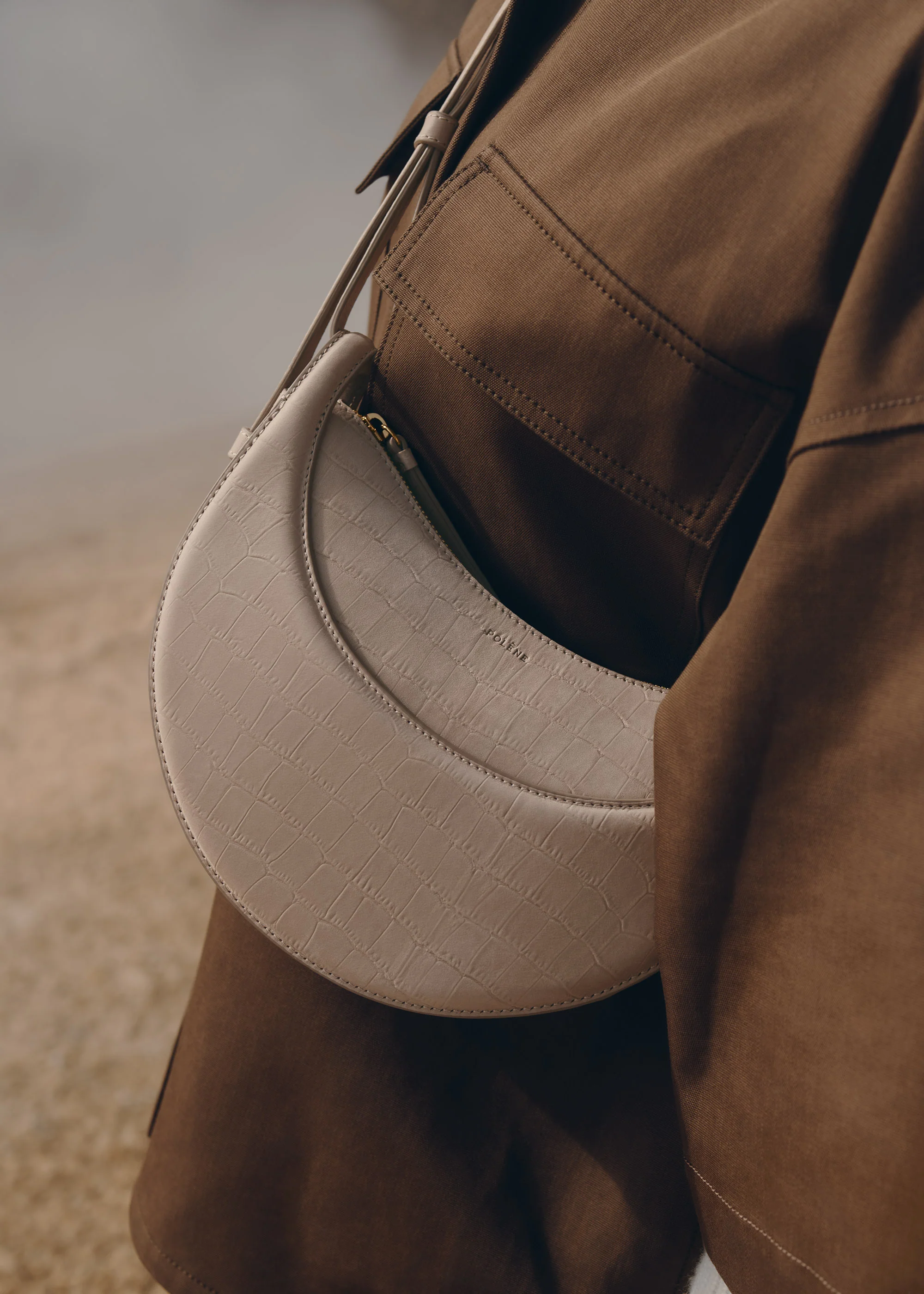 Numéro Dix - Taupe Nubuck Crocodile - Image 3